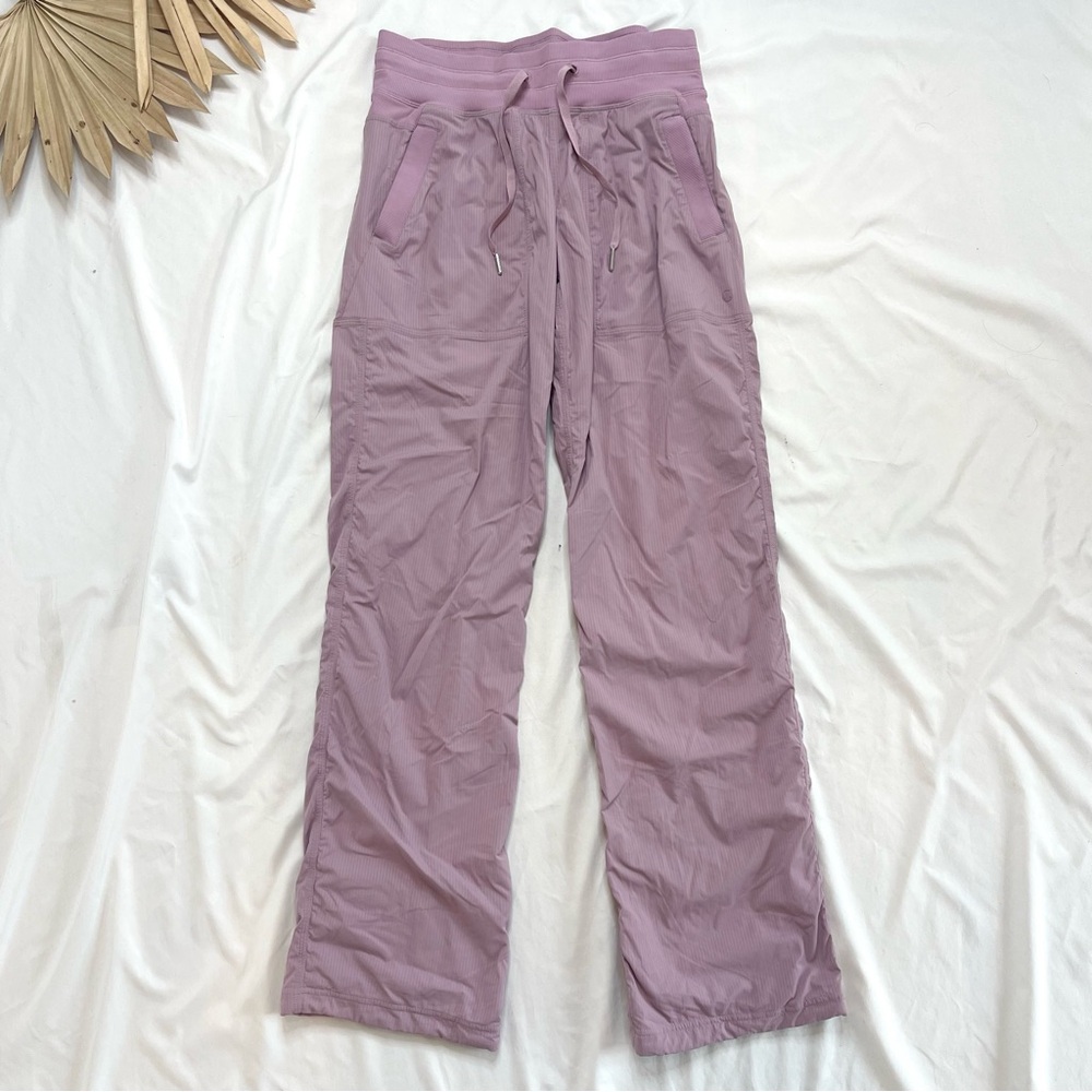 Lululemon Athletica Dance Studio Mid Rise Lavender Lux Pink Purple Pants Size 6